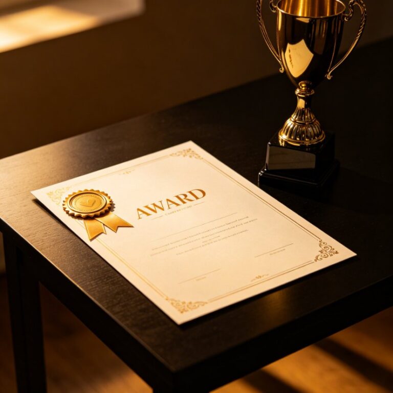 Conference Materials & Documents Certificates & Awards