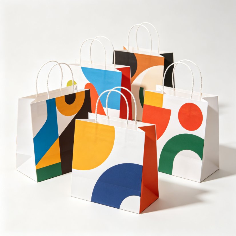 Paper Bags & Carry Bags White Card Paper Bag
