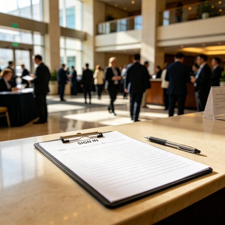 Conference Materials & Documents Sign-In Sheets & Registration Forms